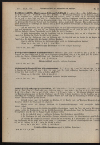 Verordnungs-Blatt für Eisenbahnen und Schiffahrt: Veröffentlichungen in Tarif- und Transport-Angelegenheiten 19190510 Seite: 8