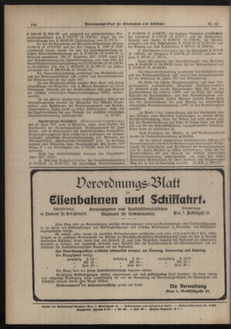 Verordnungs-Blatt für Eisenbahnen und Schiffahrt: Veröffentlichungen in Tarif- und Transport-Angelegenheiten 19190522 Seite: 6