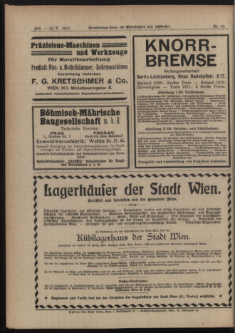 Verordnungs-Blatt für Eisenbahnen und Schiffahrt: Veröffentlichungen in Tarif- und Transport-Angelegenheiten 19190524 Seite: 6