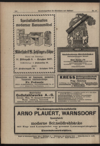 Verordnungs-Blatt für Eisenbahnen und Schiffahrt: Veröffentlichungen in Tarif- und Transport-Angelegenheiten 19190524 Seite: 8