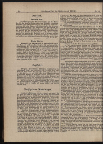 Verordnungs-Blatt für Eisenbahnen und Schiffahrt: Veröffentlichungen in Tarif- und Transport-Angelegenheiten 19190529 Seite: 2