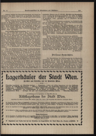 Verordnungs-Blatt für Eisenbahnen und Schiffahrt: Veröffentlichungen in Tarif- und Transport-Angelegenheiten 19190529 Seite: 5