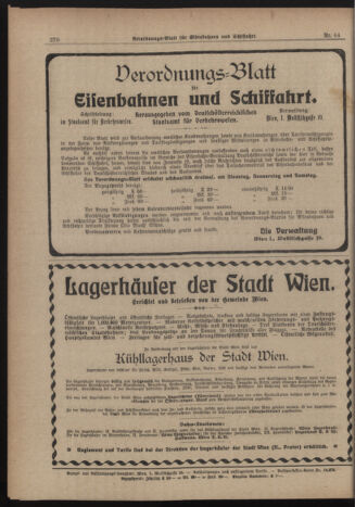 Verordnungs-Blatt für Eisenbahnen und Schiffahrt: Veröffentlichungen in Tarif- und Transport-Angelegenheiten 19190605 Seite: 8