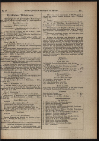 Verordnungs-Blatt für Eisenbahnen und Schiffahrt: Veröffentlichungen in Tarif- und Transport-Angelegenheiten 19190614 Seite: 7