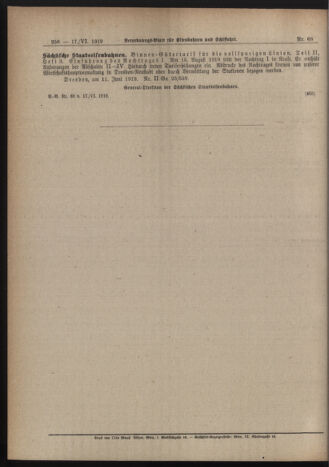 Verordnungs-Blatt für Eisenbahnen und Schiffahrt: Veröffentlichungen in Tarif- und Transport-Angelegenheiten 19190617 Seite: 6