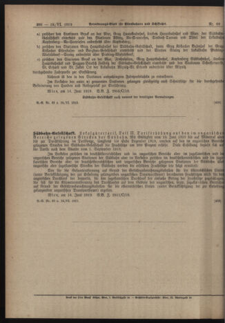 Verordnungs-Blatt für Eisenbahnen und Schiffahrt: Veröffentlichungen in Tarif- und Transport-Angelegenheiten 19190619 Seite: 4