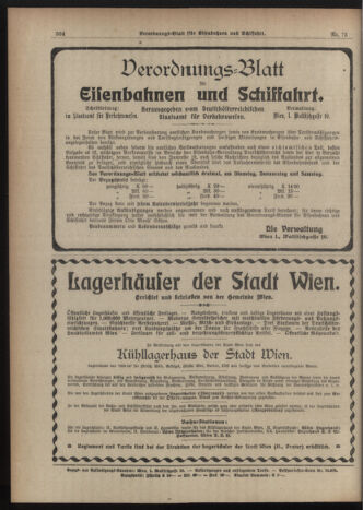 Verordnungs-Blatt für Eisenbahnen und Schiffahrt: Veröffentlichungen in Tarif- und Transport-Angelegenheiten 19190626 Seite: 16