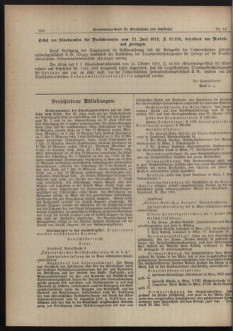 Verordnungs-Blatt für Eisenbahnen und Schiffahrt: Veröffentlichungen in Tarif- und Transport-Angelegenheiten 19190628 Seite: 2