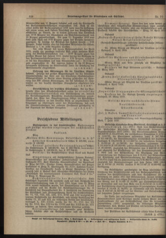 Verordnungs-Blatt für Eisenbahnen und Schiffahrt: Veröffentlichungen in Tarif- und Transport-Angelegenheiten 19190708 Seite: 2