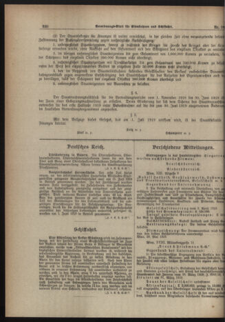 Verordnungs-Blatt für Eisenbahnen und Schiffahrt: Veröffentlichungen in Tarif- und Transport-Angelegenheiten 19190710 Seite: 2