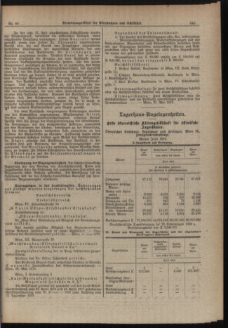 Verordnungs-Blatt für Eisenbahnen und Schiffahrt: Veröffentlichungen in Tarif- und Transport-Angelegenheiten 19190715 Seite: 7