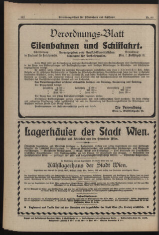 Verordnungs-Blatt für Eisenbahnen und Schiffahrt: Veröffentlichungen in Tarif- und Transport-Angelegenheiten 19190715 Seite: 8