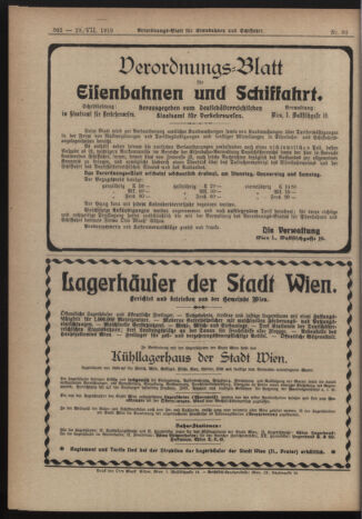 Verordnungs-Blatt für Eisenbahnen und Schiffahrt: Veröffentlichungen in Tarif- und Transport-Angelegenheiten 19190719 Seite: 8