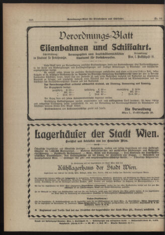 Verordnungs-Blatt für Eisenbahnen und Schiffahrt: Veröffentlichungen in Tarif- und Transport-Angelegenheiten 19190722 Seite: 6