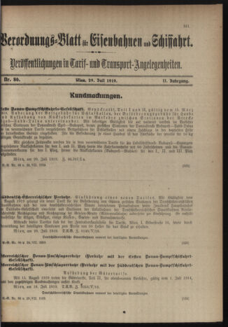 Verordnungs-Blatt für Eisenbahnen und Schiffahrt: Veröffentlichungen in Tarif- und Transport-Angelegenheiten