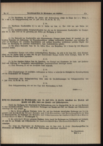 Verordnungs-Blatt für Eisenbahnen und Schiffahrt: Veröffentlichungen in Tarif- und Transport-Angelegenheiten 19190731 Seite: 7