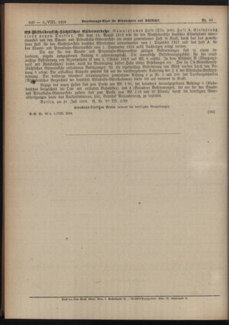 Verordnungs-Blatt für Eisenbahnen und Schiffahrt: Veröffentlichungen in Tarif- und Transport-Angelegenheiten 19190805 Seite: 4