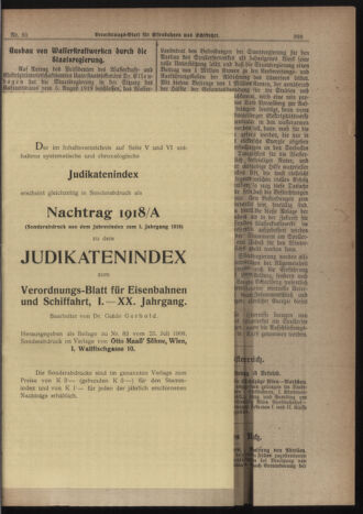 Verordnungs-Blatt für Eisenbahnen und Schiffahrt: Veröffentlichungen in Tarif- und Transport-Angelegenheiten 19190809 Seite: 5