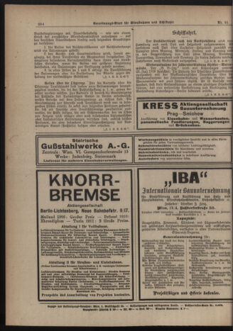 Verordnungs-Blatt für Eisenbahnen und Schiffahrt: Veröffentlichungen in Tarif- und Transport-Angelegenheiten 19190809 Seite: 8