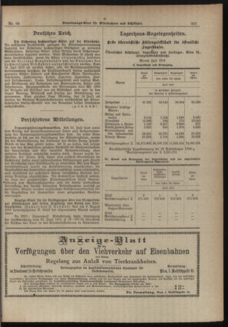 Verordnungs-Blatt für Eisenbahnen und Schiffahrt: Veröffentlichungen in Tarif- und Transport-Angelegenheiten 19190812 Seite: 7