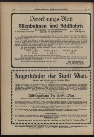 Verordnungs-Blatt für Eisenbahnen und Schiffahrt: Veröffentlichungen in Tarif- und Transport-Angelegenheiten 19190814 Seite: 10