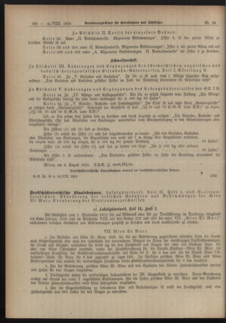 Verordnungs-Blatt für Eisenbahnen und Schiffahrt: Veröffentlichungen in Tarif- und Transport-Angelegenheiten 19190814 Seite: 6