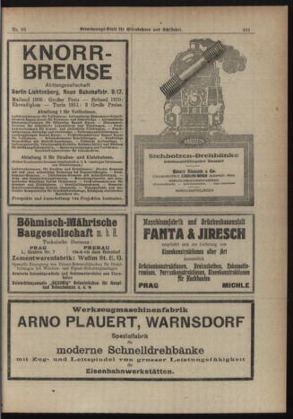 Verordnungs-Blatt für Eisenbahnen und Schiffahrt: Veröffentlichungen in Tarif- und Transport-Angelegenheiten 19190814 Seite: 9