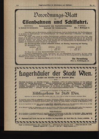 Verordnungs-Blatt für Eisenbahnen und Schiffahrt: Veröffentlichungen in Tarif- und Transport-Angelegenheiten 19190819 Seite: 8