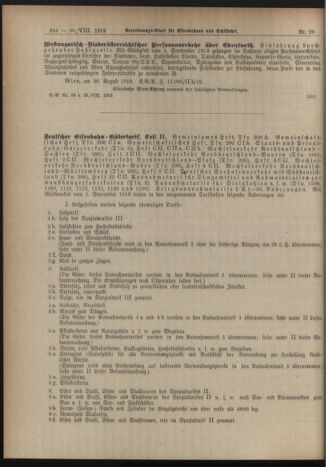 Verordnungs-Blatt für Eisenbahnen und Schiffahrt: Veröffentlichungen in Tarif- und Transport-Angelegenheiten 19190830 Seite: 4