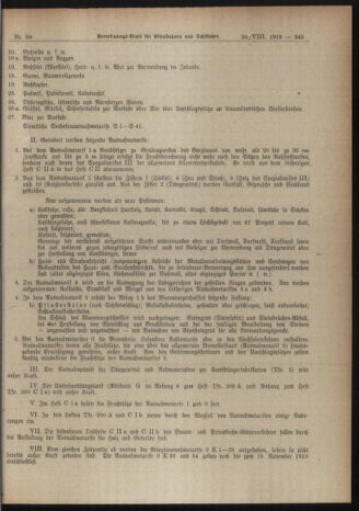 Verordnungs-Blatt für Eisenbahnen und Schiffahrt: Veröffentlichungen in Tarif- und Transport-Angelegenheiten 19190830 Seite: 5