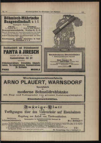 Verordnungs-Blatt für Eisenbahnen und Schiffahrt: Veröffentlichungen in Tarif- und Transport-Angelegenheiten 19190830 Seite: 7