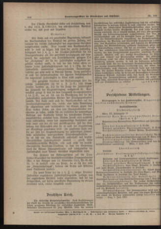 Verordnungs-Blatt für Eisenbahnen und Schiffahrt: Veröffentlichungen in Tarif- und Transport-Angelegenheiten 19190902 Seite: 4