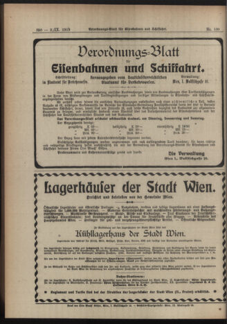 Verordnungs-Blatt für Eisenbahnen und Schiffahrt: Veröffentlichungen in Tarif- und Transport-Angelegenheiten 19190902 Seite: 6