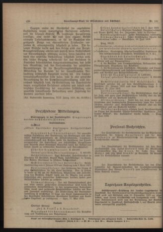 Verordnungs-Blatt für Eisenbahnen und Schiffahrt: Veröffentlichungen in Tarif- und Transport-Angelegenheiten 19190904 Seite: 2