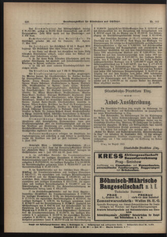 Verordnungs-Blatt für Eisenbahnen und Schiffahrt: Veröffentlichungen in Tarif- und Transport-Angelegenheiten 19190906 Seite: 2