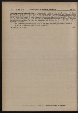 Verordnungs-Blatt für Eisenbahnen und Schiffahrt: Veröffentlichungen in Tarif- und Transport-Angelegenheiten 19190920 Seite: 4