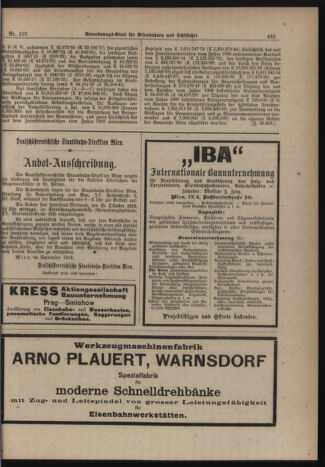 Verordnungs-Blatt für Eisenbahnen und Schiffahrt: Veröffentlichungen in Tarif- und Transport-Angelegenheiten 19190920 Seite: 5