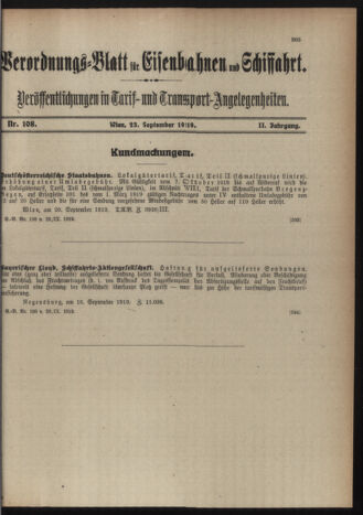 Verordnungs-Blatt für Eisenbahnen und Schiffahrt: Veröffentlichungen in Tarif- und Transport-Angelegenheiten 19190923 Seite: 3