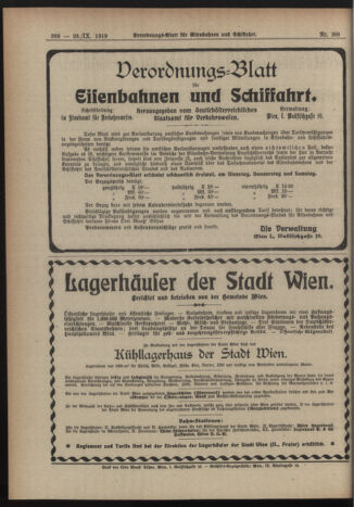 Verordnungs-Blatt für Eisenbahnen und Schiffahrt: Veröffentlichungen in Tarif- und Transport-Angelegenheiten 19190923 Seite: 4