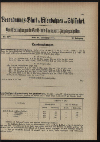 Verordnungs-Blatt für Eisenbahnen und Schiffahrt: Veröffentlichungen in Tarif- und Transport-Angelegenheiten 19190925 Seite: 3