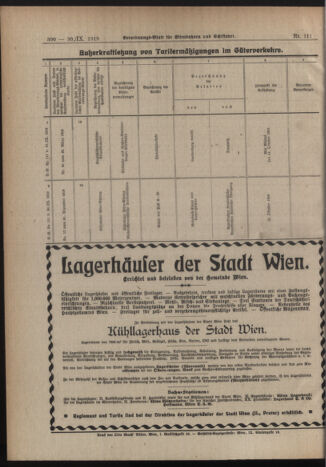 Verordnungs-Blatt für Eisenbahnen und Schiffahrt: Veröffentlichungen in Tarif- und Transport-Angelegenheiten 19190930 Seite: 18