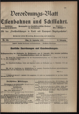 Verordnungs-Blatt für Eisenbahnen und Schiffahrt: Veröffentlichungen in Tarif- und Transport-Angelegenheiten 19190930 Seite: 5