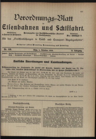 Verordnungs-Blatt für Eisenbahnen und Schiffahrt: Veröffentlichungen in Tarif- und Transport-Angelegenheiten