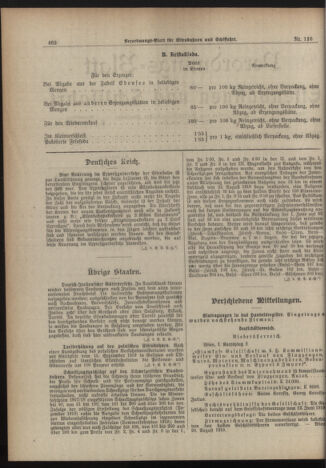 Verordnungs-Blatt für Eisenbahnen und Schiffahrt: Veröffentlichungen in Tarif- und Transport-Angelegenheiten 19191011 Seite: 2