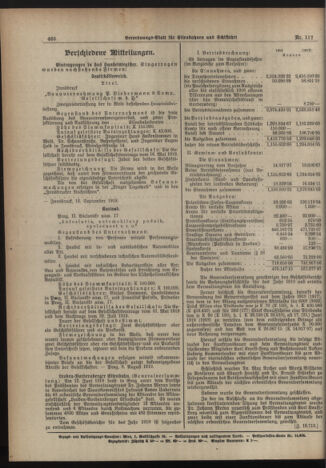 Verordnungs-Blatt für Eisenbahnen und Schiffahrt: Veröffentlichungen in Tarif- und Transport-Angelegenheiten 19191014 Seite: 2