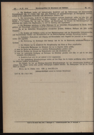 Verordnungs-Blatt für Eisenbahnen und Schiffahrt: Veröffentlichungen in Tarif- und Transport-Angelegenheiten 19191028 Seite: 16