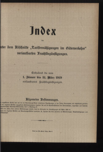 Verordnungs-Blatt für Eisenbahnen und Schiffahrt: Veröffentlichungen in Tarif- und Transport-Angelegenheiten 19191030 Seite: 7