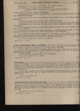 Verordnungs-Blatt für Eisenbahnen und Schiffahrt: Veröffentlichungen in Tarif- und Transport-Angelegenheiten 19191101 Seite: 10