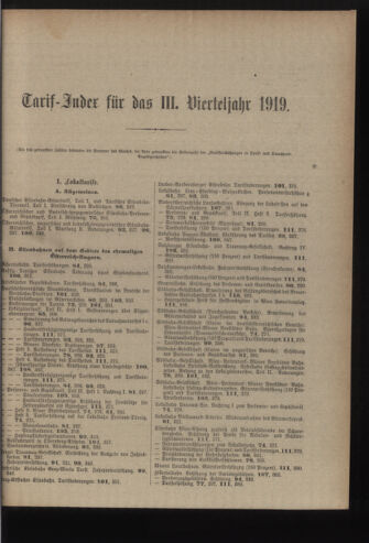 Verordnungs-Blatt für Eisenbahnen und Schiffahrt: Veröffentlichungen in Tarif- und Transport-Angelegenheiten 19191106 Seite: 5