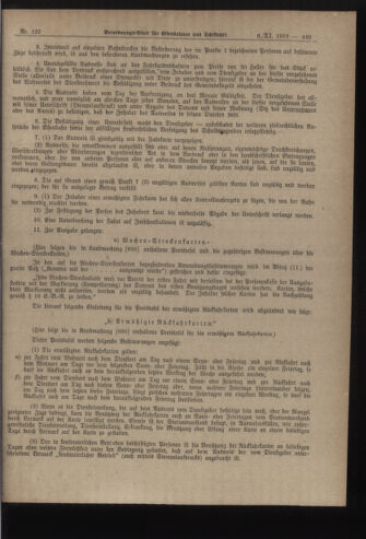 Verordnungs-Blatt für Eisenbahnen und Schiffahrt: Veröffentlichungen in Tarif- und Transport-Angelegenheiten 19191106 Seite: 7